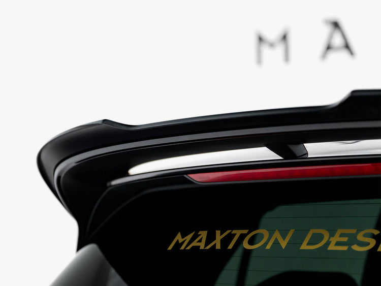 Maxton Design Spoiler CAP V.2 for Volkswagen Golf R-Performance Mk8 Facelift, body styling part, black aerodynamic rear spoiler