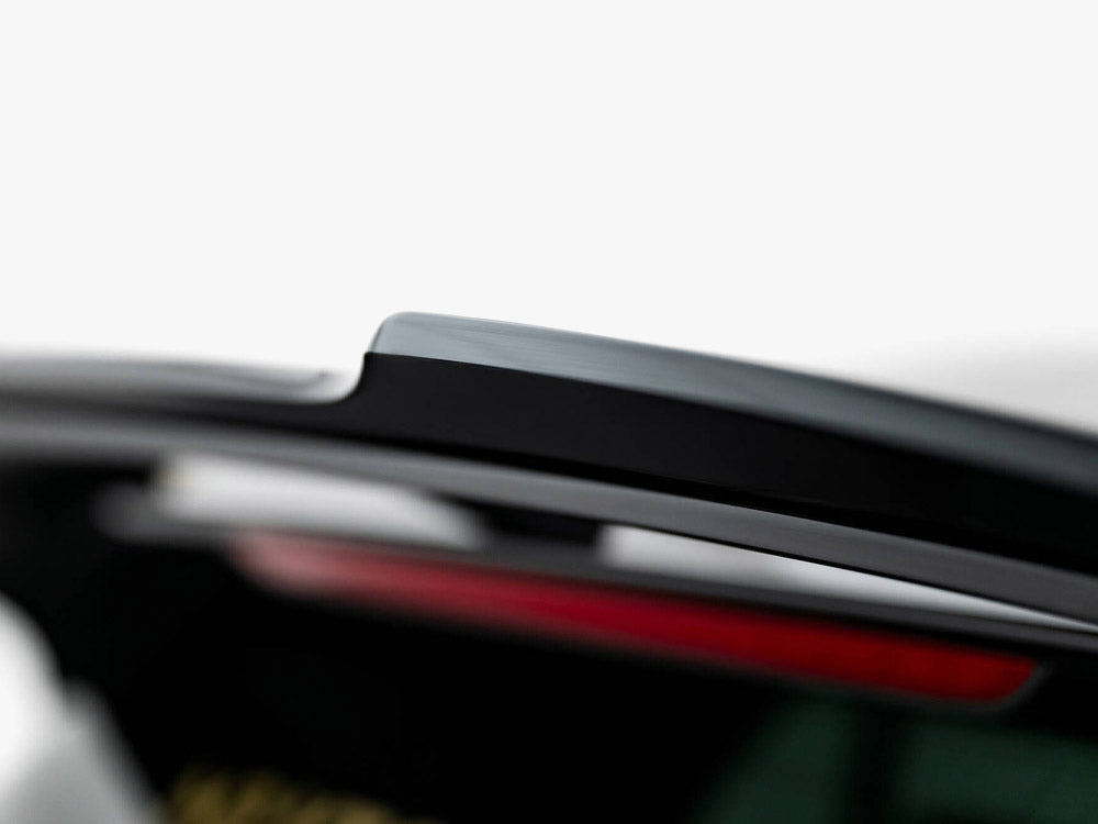 Maxton Design CAP V.2 spoiler for Volkswagen Golf R-Performance Mk8 facelift, body styling part, in black with aerodynamic design
