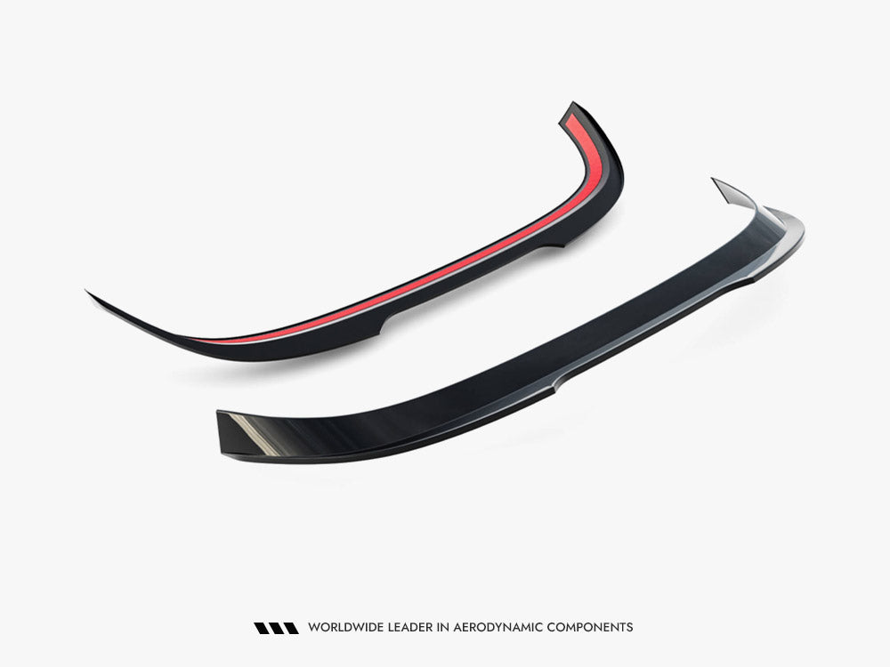 Maxton Design Spoiler CAP V.2 for Volkswagen Golf R-Performance Mk8 facelift, black body styling accessory