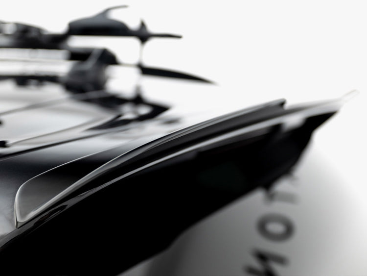 Maxton Design VW Tiguan R-Line MK2 Facelift spoiler cap, black plastic rear spoiler accessory for sporty SUV appearance
