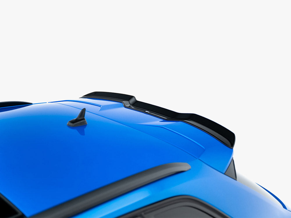 Maxton Design V3 spoiler cap for Audi RS3 8V Sportback, body styling part, black plastic with textured finish.