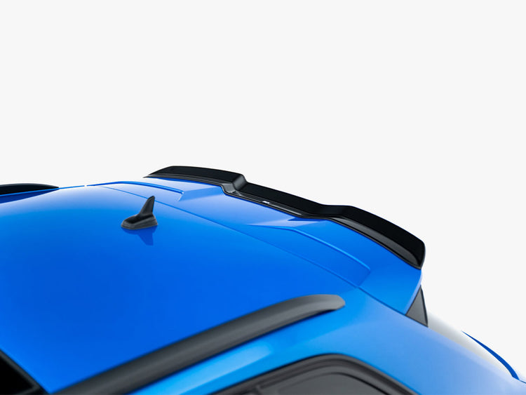 Maxton Design V3 spoiler cap for Audi RS3 8V Sportback, body styling part, black plastic with textured finish.