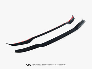 Maxton Design BMW X3 G01 spoiler in body and styling, showing sleek aerodynamic design on the black car.