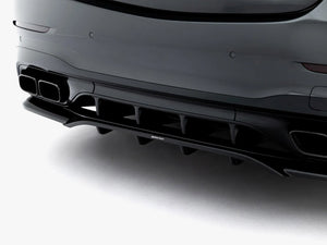 Maxton Design Mercedes-AMG C63 W206 full body kit featuring front and rear bumper extensions and side skirts on a sedan and estate.