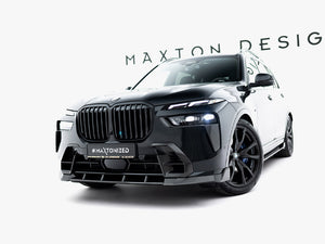 Maxton Design Prepreg carbon fiber front splitter for BMW X7 M-Pack G07 facelift, body and styling accessory, sleek aerodynamic design