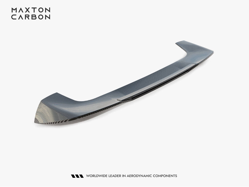 Maxton Design Prepreg Carbon Fiber Tailgate Spoiler for BMW X7 M-Pack G07 Facelift, upper body styling accessory.