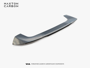 Maxton Design Prepreg Carbon Fiber Tailgate Spoiler for BMW X7 M-Pack G07 Facelift, upper body styling accessory.