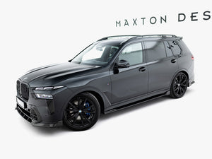 Maxton Design Prepreg carbon fiber side skirts for BMW X7 M-Pack G07 facelift, sleek body styling accessory