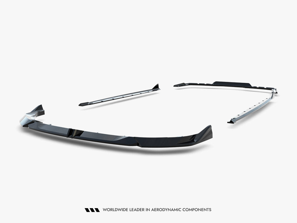 Full body kit for BMW 2 M-Pack Gran Coupe F74 by Maxton Design, including front bumper, side skirts, and rear diffuser.