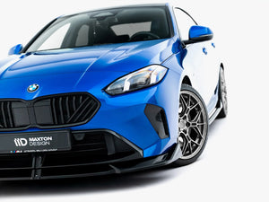 Maxton Design front splitter for BMW 2 Series M235i Gran Coupe F74, lightweight body styling accessory, black aerodynamic design