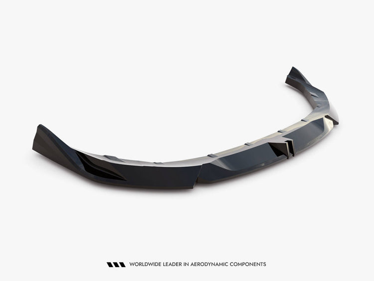 Maxton Design BMW M235i Gran Coupe front splitter in black, enhancing sporty body styling and aerodynamic performance.