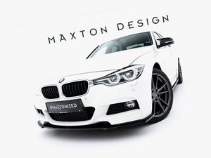 Maxton Design front splitter for BMW 3 Series M-Sport F30 and F30 facelift, made of durable material with aerodynamic design