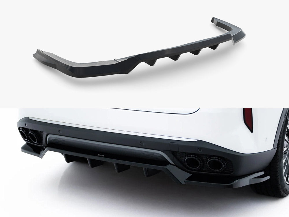 Maxton Design rear splitter with vertical bars for Omoda 9 Mk1, a stylish body and styling accessory from MAXTON® DESIGN.