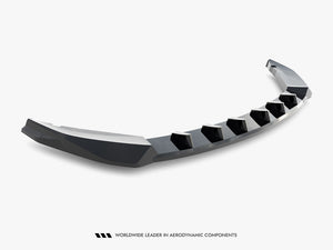 Maxton Design Omoda 9 Mk1 front splitter for body and styling, shown in black with aerodynamic design details.