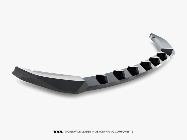 Maxton Design Omoda 9 Mk1 front splitter for body and styling, shown in black with aerodynamic design details.