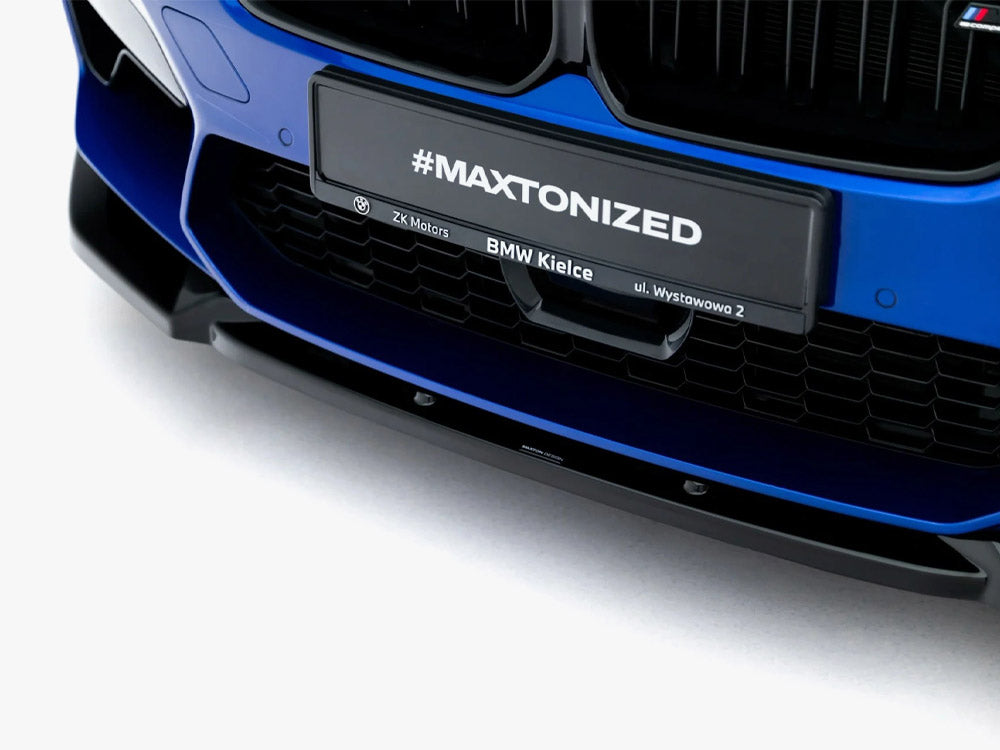 Maxton Design front splitter V.1 for BMW M5 F90 facelift 2020- body styling accessory on car's front bumper
