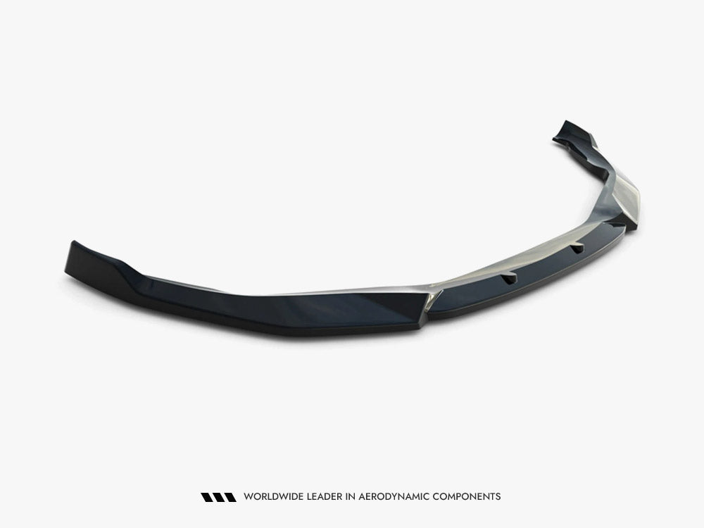 Maxton Design Front Splitter V.1 for BMW M5 F90 facelift, body and styling accessory, shown on car's front bumper.