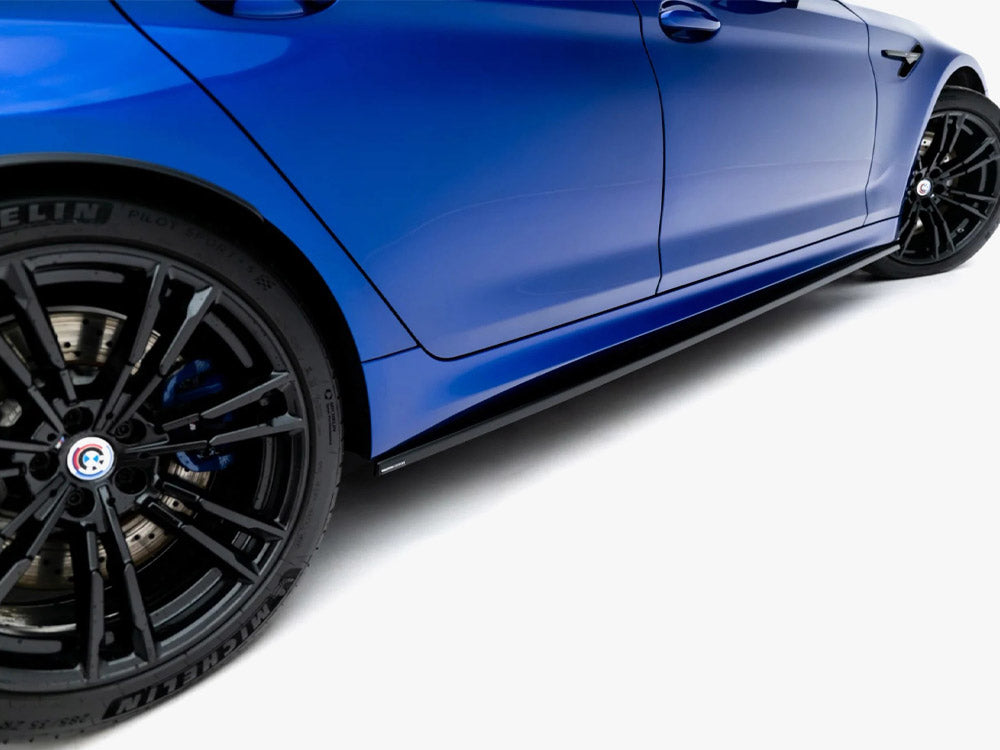 Full body kit for BMW M5 F90 Facelift by MAXTON® DESIGN, including front bumper, side skirts, and rear diffuser in a detailed view