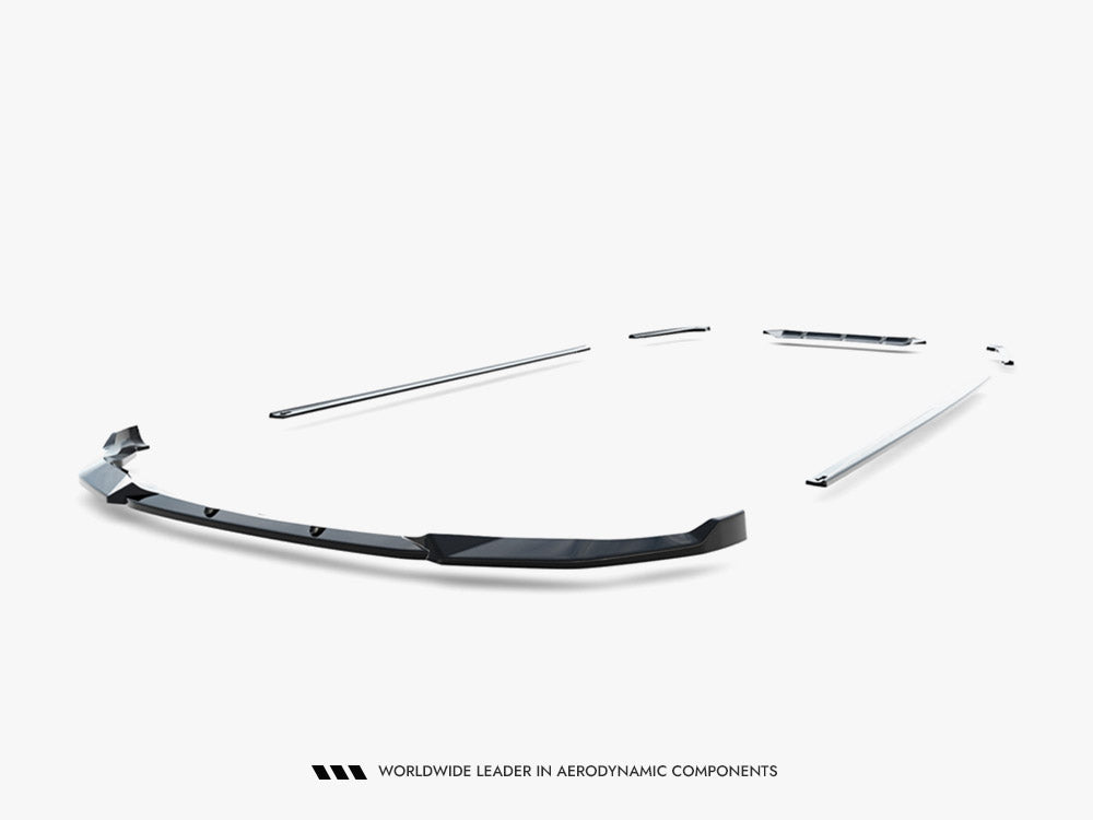 Maxton Design BMW M5 F90 Facelift full body kit with front bumper, side skirts, and rear diffuser, styled for sporty enhancement.