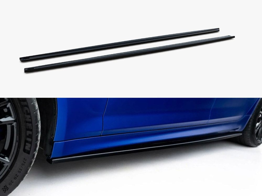 Maxton Design BMW M5 F90 Facelift full body kit featuring front and rear bumper extensions and side skirts for enhanced styling.