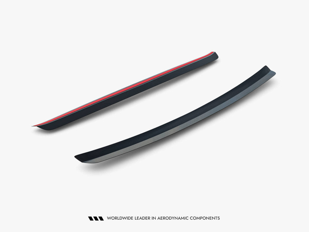 Maxton Design BMW M3 E36 coupe GT upper spoiler CAP in black, compatible with M-Pack coupe models.