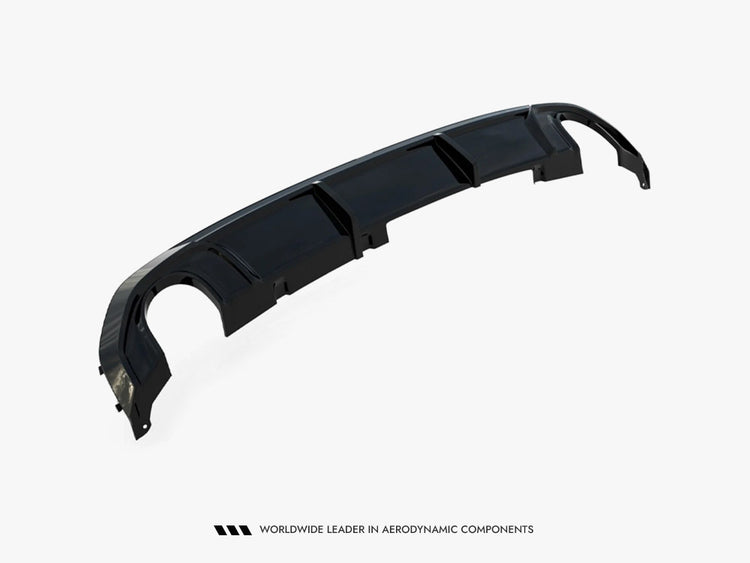 Maxton Design BMW 4 Series G26 M-Pack rear valance in body and styling, black finish, aftermarket car body part.
