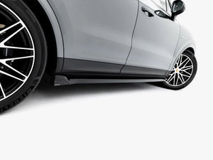 Maxton Design V.2 side skirt diffusers for Porsche Cayenne SUV and Coupe Mk3 Facelift, body styling accessories in black.