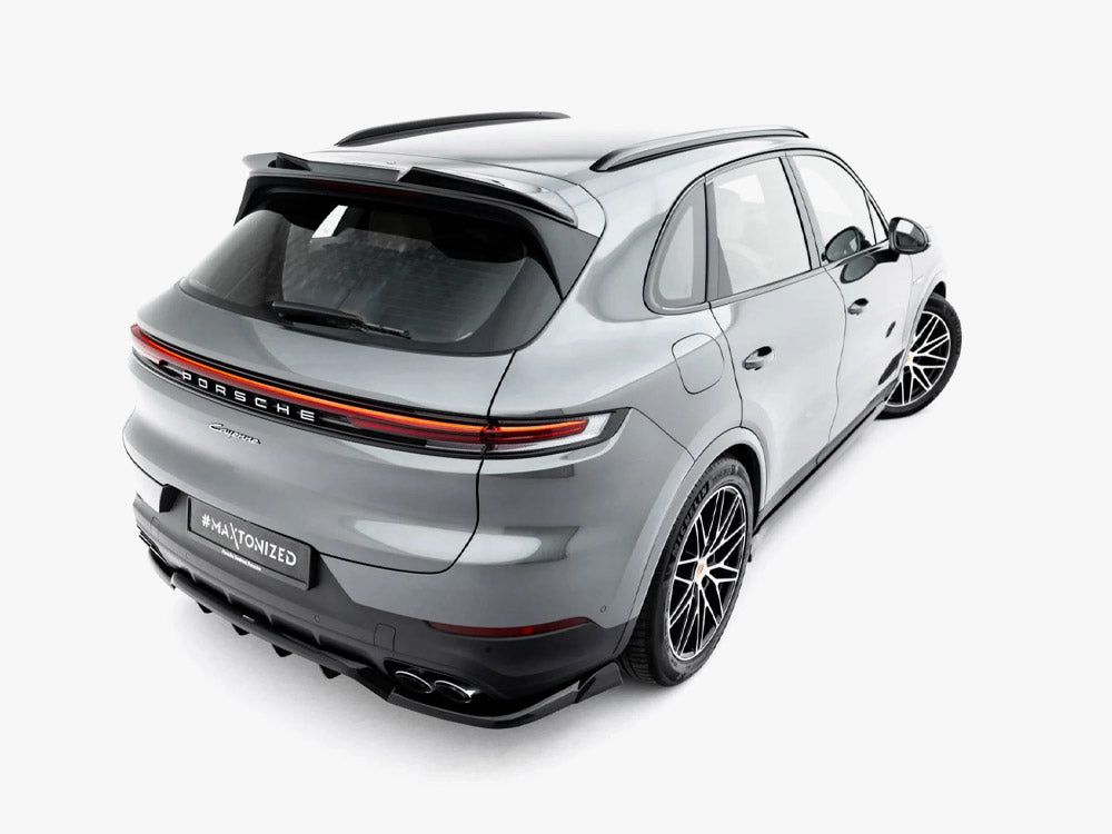 Maxton Design CAP 3D spoiler for Porsche Cayenne SUV Mk3 Facelift, body and styling part with aerodynamic design.