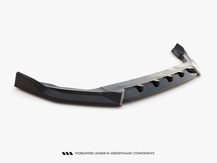 Maxton Design front splitter V.2 for Volvo XC90 R-Design Mk2 Facelift, body styling accessory with aerodynamic design.
