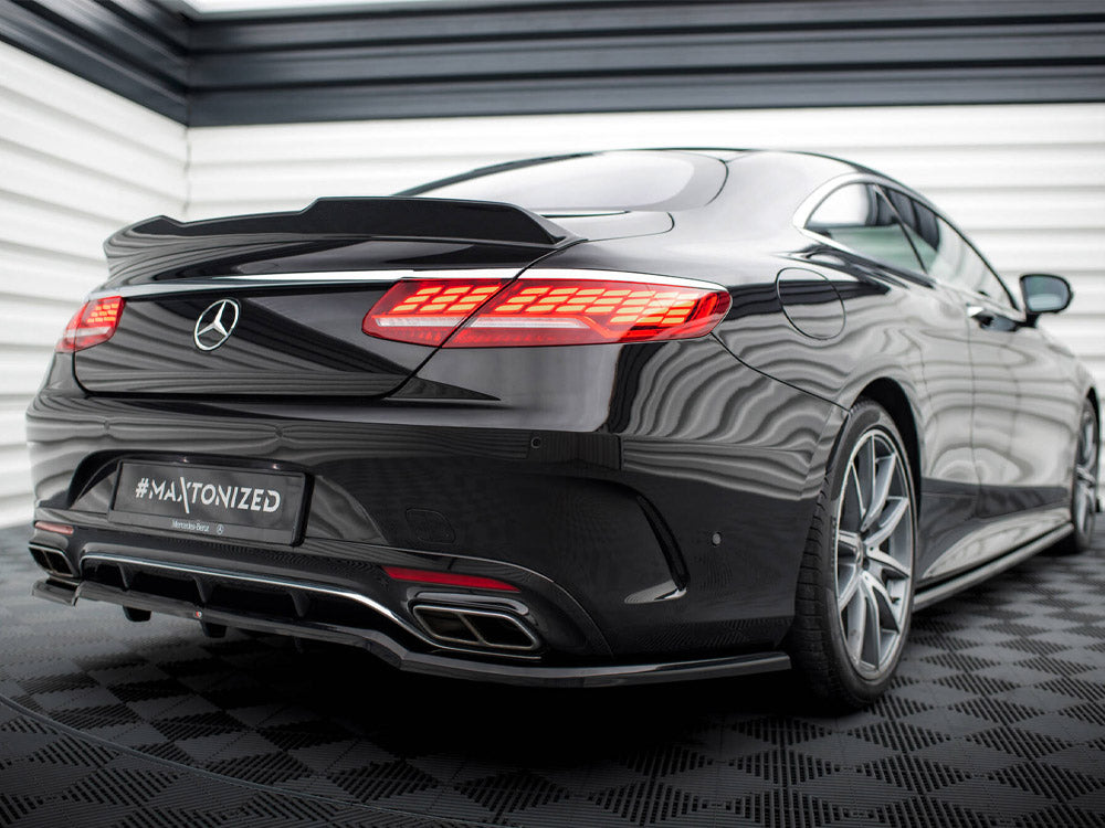 Maxton Design Mercedes-Benz S Coupe AMG-Line C217 facelift full body kit, including front bumper, side skirts, and rear diffuser.
