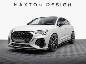 Maxton Design full body kit for Audi RSQ3 Sportback F3, including front and rear bumper enhancements, in black finish.