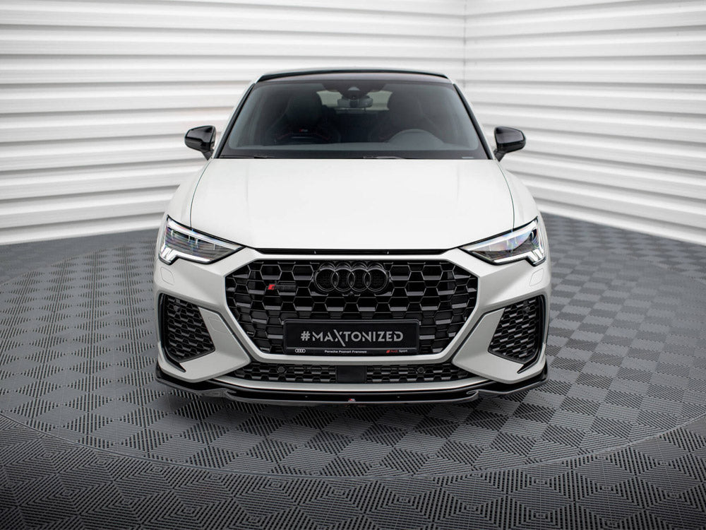 Maxton Design full body kit for Audi RSQ3 Sportback F3, including front and rear bumper accents and side skirts.