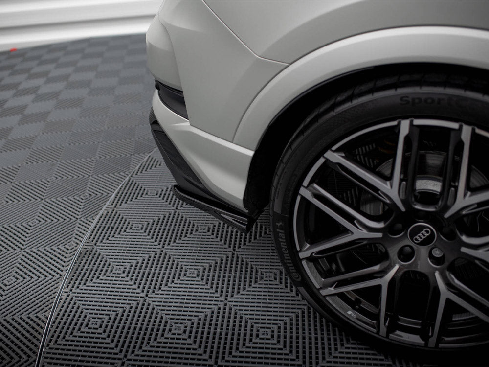 Maxton Design Audi RSQ3 Sportback F3 full body kit in black, including front and rear bumper extensions and side skirts.