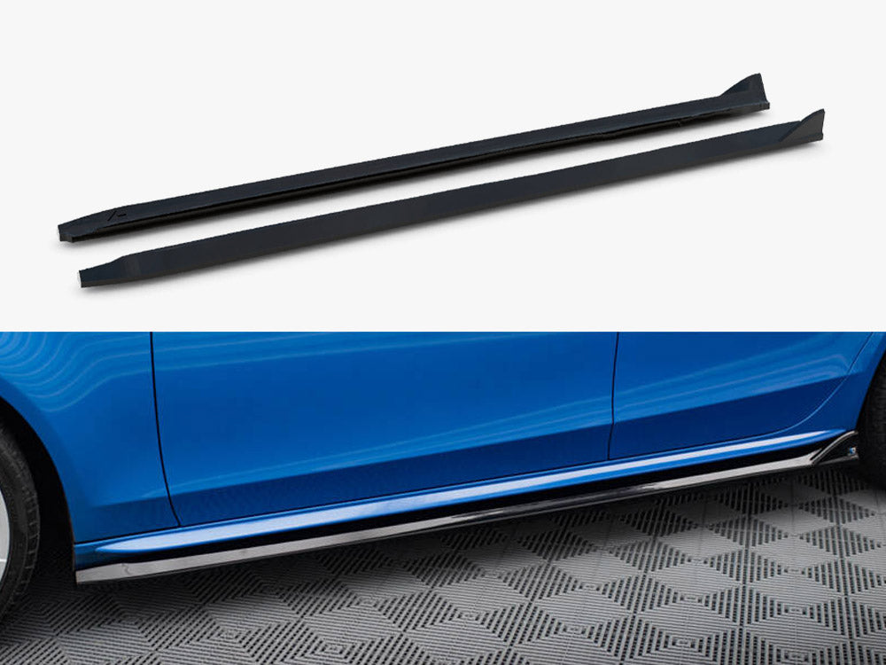 Maxton Design full body kit for Audi S4 Sedan B8, including front and rear bumper enhancements, in a sleek, aerodynamic style.