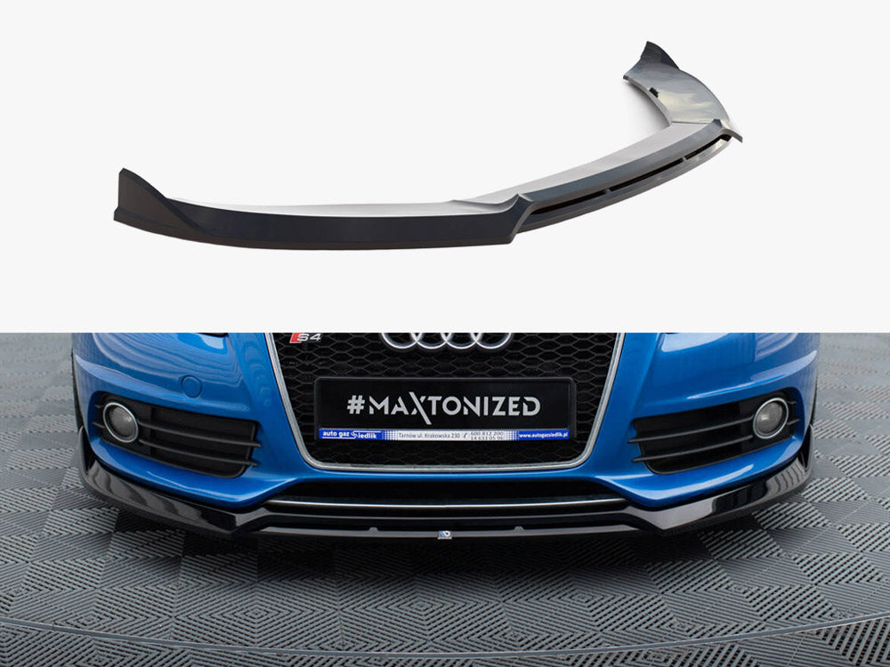 Maxton Design full body kit for Audi S4 Sedan B8, including front and rear bumpers, side skirts, and styling enhancements.