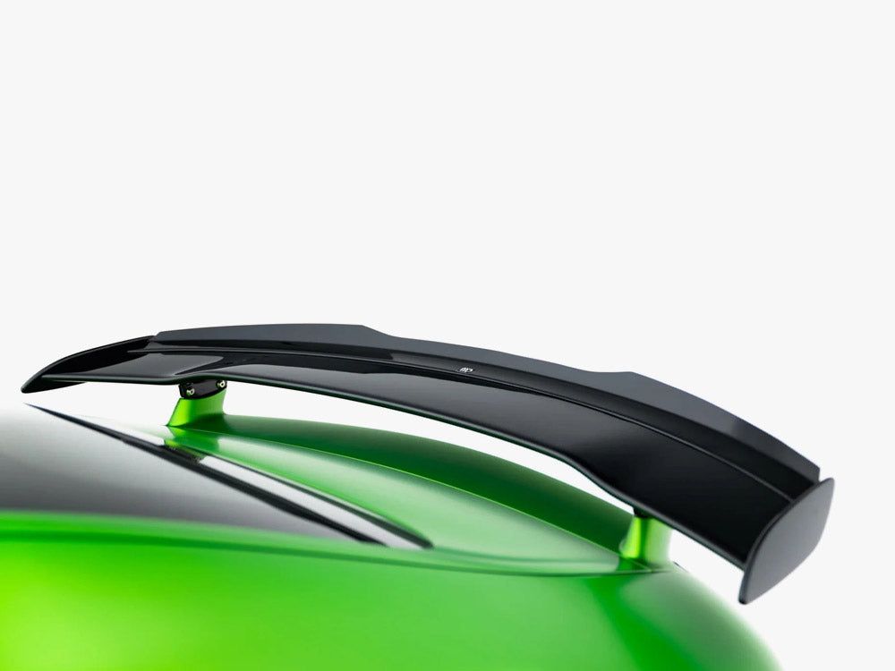 Maxton Design Mercedes-AMG GT R C190 facelift spoiler in black, made for body and styling enhancement.
