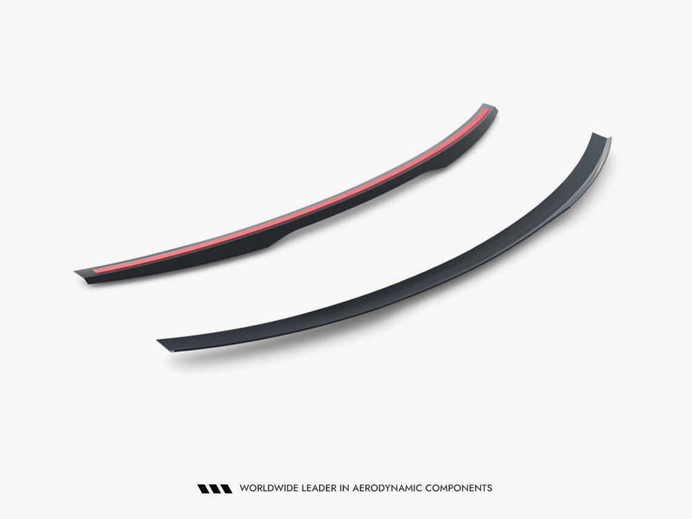Maxton Design Mercedes-AMG GT R C190 facelift spoiler in black carbon fiber, designed for enhanced aerodynamics and sporty appearance.