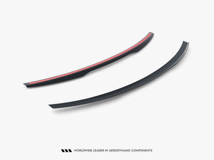 Maxton Design Mercedes-AMG GT R C190 facelift spoiler in black carbon fiber, designed for enhanced aerodynamics and sporty appearance.