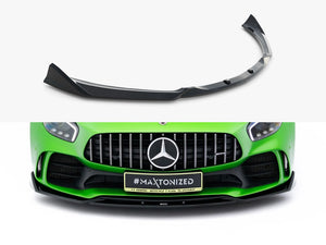 Maxton Design Mercedes-AMG GT R C190 facelift front splitter, body styling part with aerodynamic design and black finish
