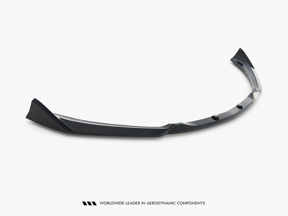 Maxton Design front splitter for Mercedes-AMG GT R C190 facelift, made of durable body and styling material, enhances aerodynamics.