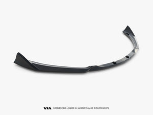 Maxton Design front splitter for Mercedes-AMG GT R C190 facelift, made of durable body and styling material, enhances aerodynamics.