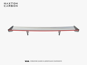 MAXTON® DESIGN carbon spoiler with LED for Mercedes-AMG GTR C190 facelift, body and styling enhancement, shown on a sleek car.