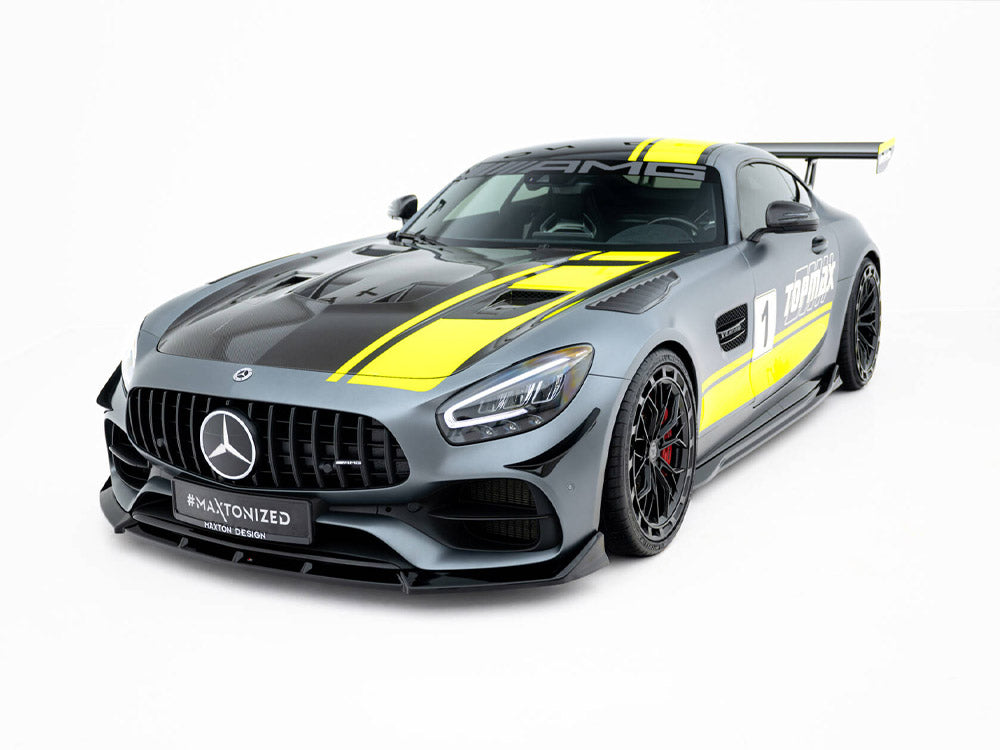 Maxton Design Mercedes-AMG GT C C190 facelift full body kit, including front and rear bumpers and side skirts for enhanced styling.