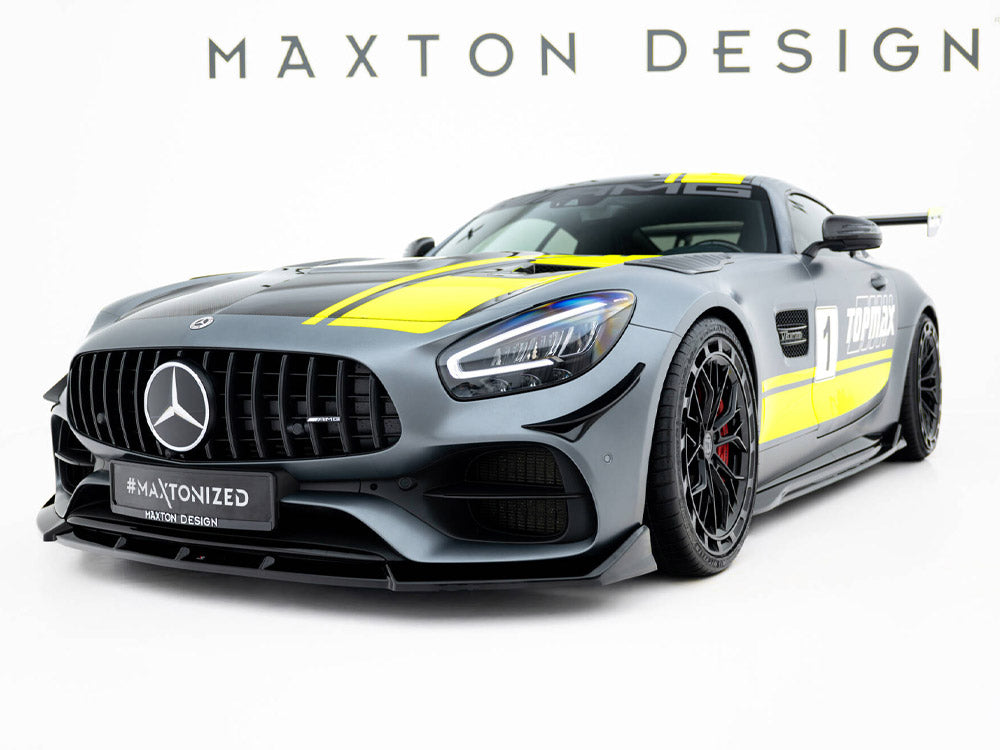 Maxton Design Mercedes-AMG GT C C190 facelift full body kit, including front and rear bumpers, side skirts, and styling components.