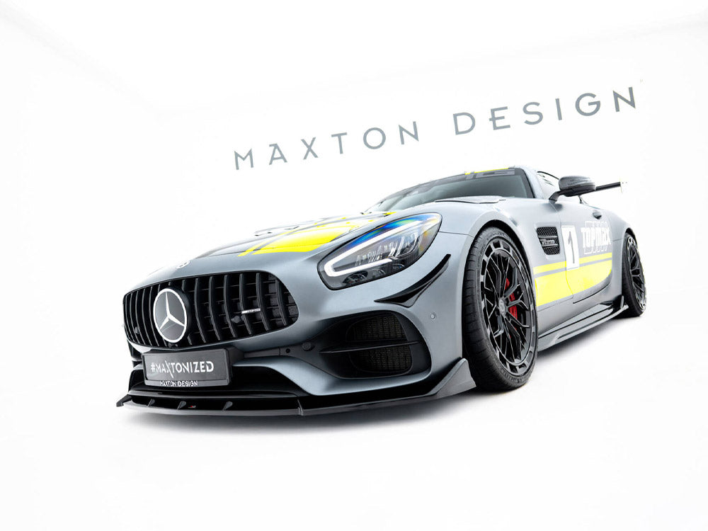 Maxton Design Mercedes-AMG GT C C190 facelift full body kit, including front and rear bumper and side skirts, for enhanced styling.