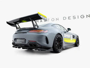 Maxton Design full body kit for Mercedes-AMG GT C C190 Facelift, including front bumper, side skirts, and rear diffuser.