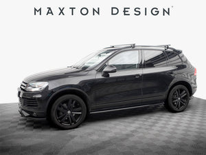 Maxton Design Volkswagen Touareg Mk2 full body kit featuring front bumper, side skirts, and rear diffuser in body styling.