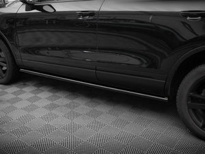 Maxton Design Volkswagen Touareg Mk2 full body kit, including front and rear bumper extensions and side skirts, for enhanced styling.
