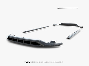 Maxton Design Volkswagen Touareg Mk2 full body kit, including front bumper, side skirts, and rear diffuser, for enhanced styling.