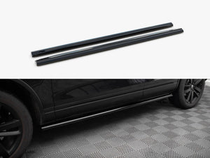 Maxton Design Volkswagen Touareg Mk2 full body kit, including front and rear bumper styling, in black with aerodynamic design.